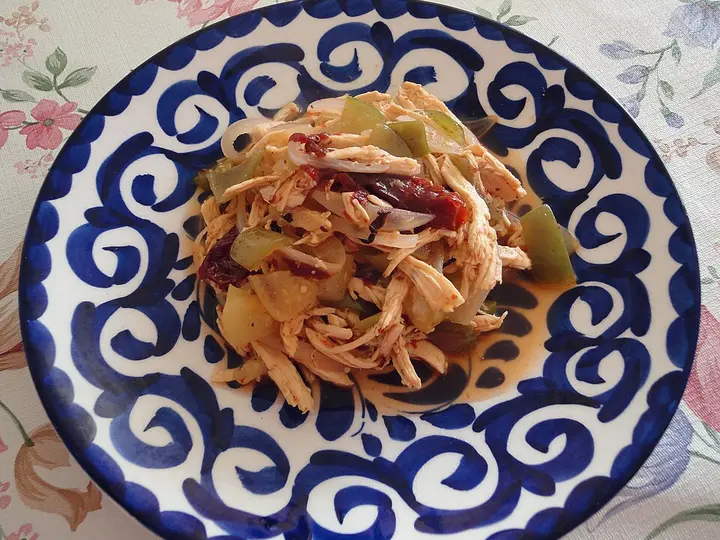 Tacos de tinga de poulet